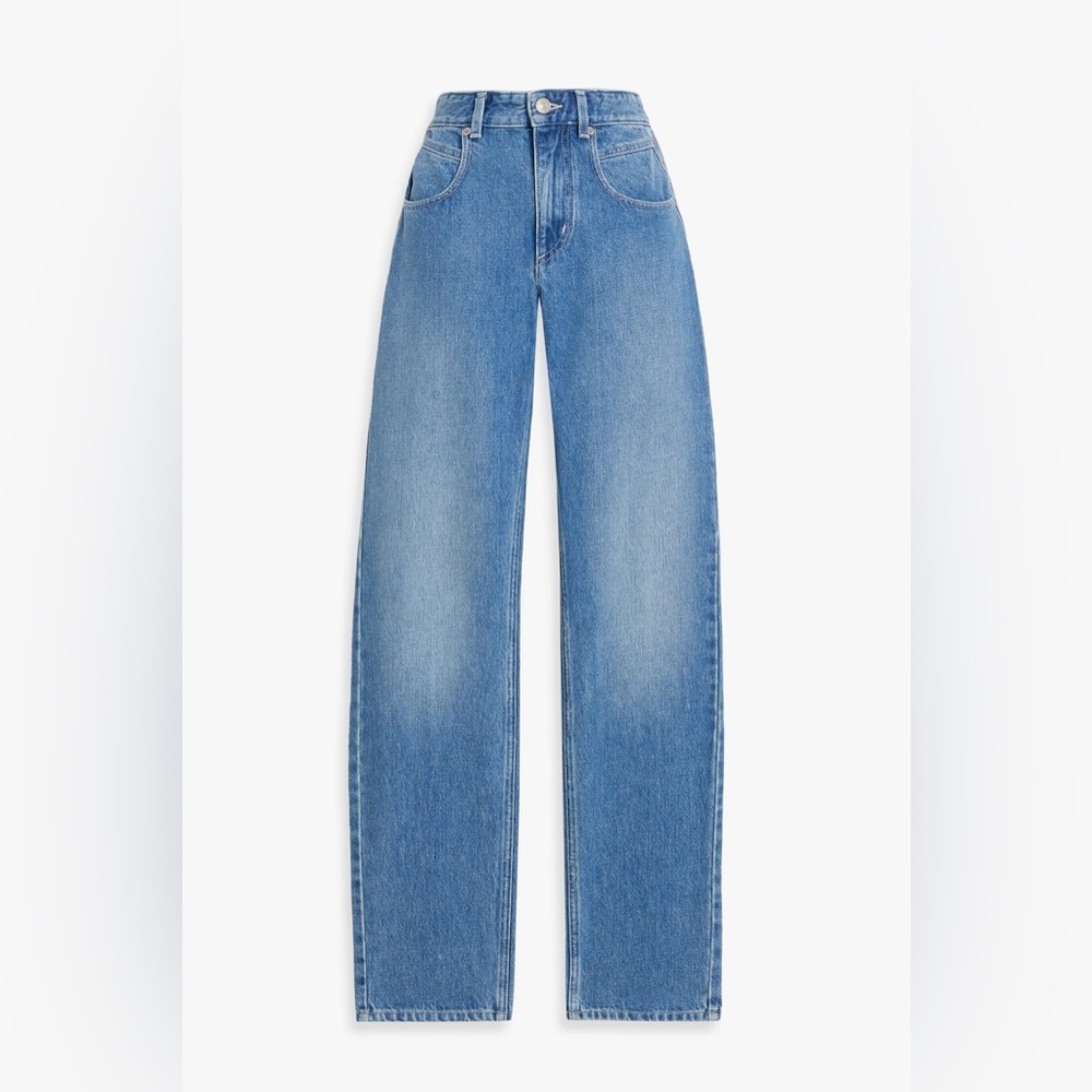 ISABEL MARANT ETOILE VANDA HIGH-RISE STRAIGHT LEG JEANS size 36FR (4 US)
